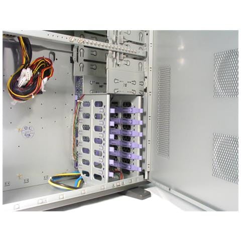 Mesh MidiTower LCX-01SLSLB, Midi-Tower, PC, ATX, Argento, ATX 2.0, 6x 3.5" - Foto 1